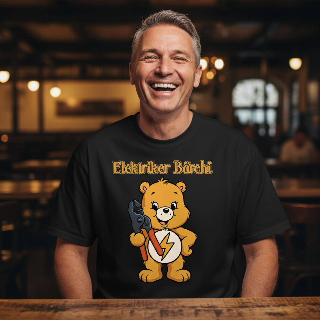 Elektriker Bärchi - Glücksbärchi - Jack and Jones Oversize T-Shirt