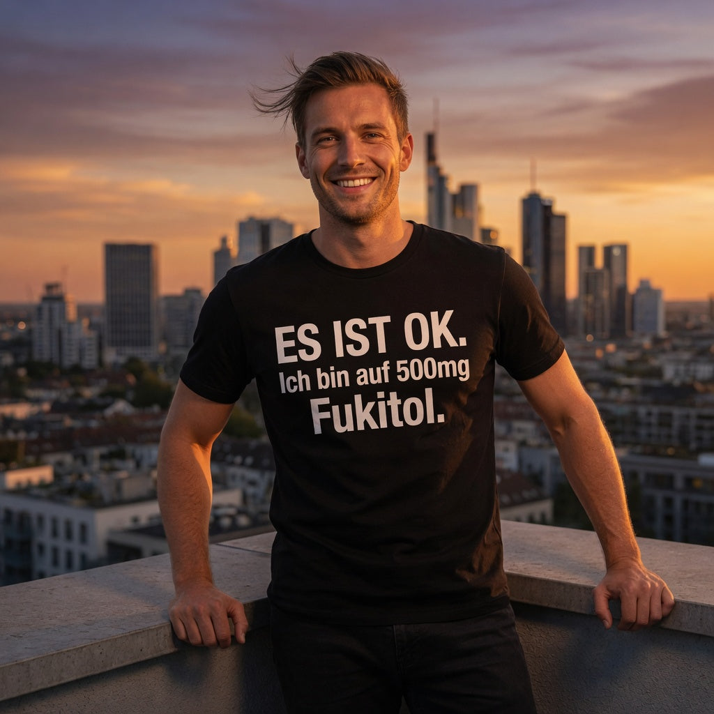 Es ist OK. Ich bin auf 500mg Fukitol - Herren T-Shirt