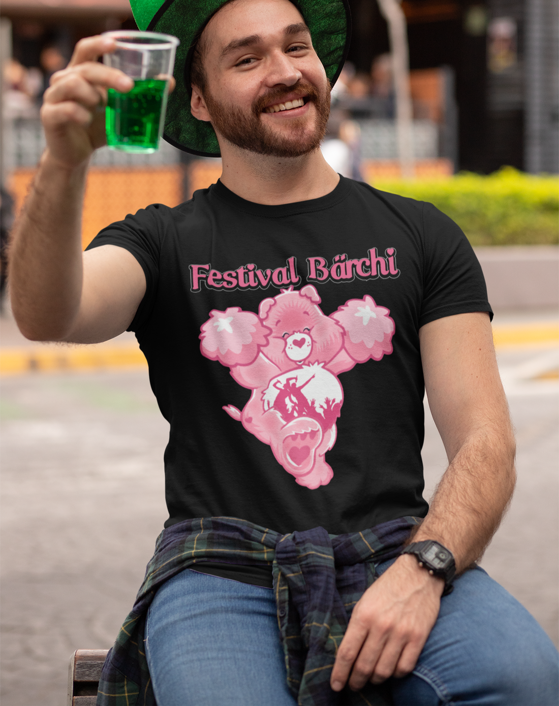 Festival Bärchi Glücksbärchi - Herren Premium Bio T-Shirt