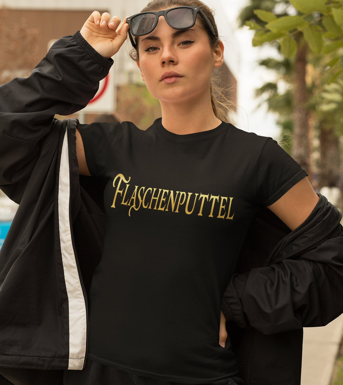 Flaschenputtel - Prinzessin Gold - Damen Premium Bio T-Shirt