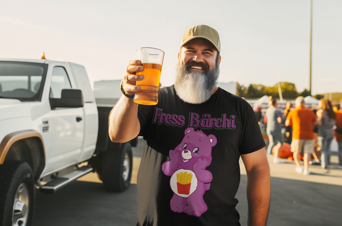 Fress Bärchi - Glücksbärchi - Herren Shirt