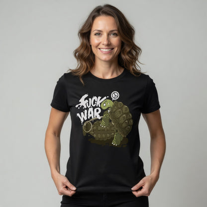 Fuck War Schildkröte Turtle - Damen Premium Bio T-Shirt