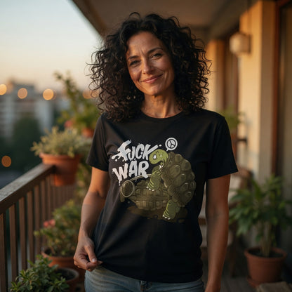 Fuck War Schildkröte Turtle - Damen Premium Bio T-Shirt