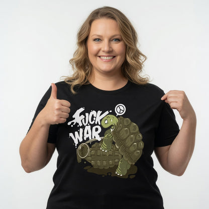 Fuck War Schildkröte Turtle - Damen Premium Bio T-Shirt