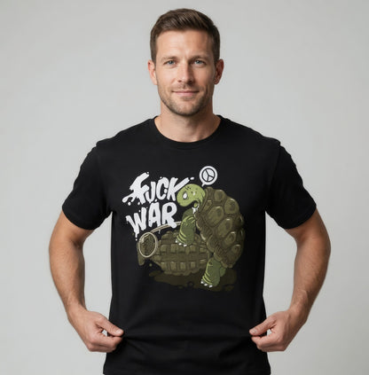 Fuck War Schildkröte Turtle - Herren T-Shirt