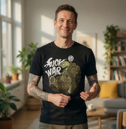 Fuck War Schildkröte Turtle - Herren T-Shirt