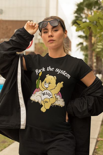 Fuck the System Bärchi Glücksbärchi - Damen Premium Bio T-Shirt