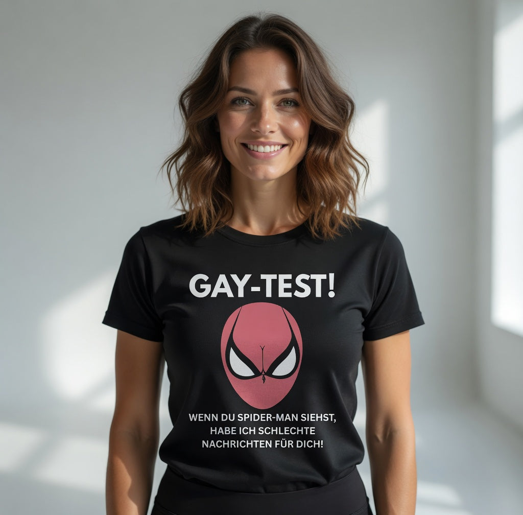 Gay Test wenn du Spider-Man siehst schlechte Nachrichten - Damen Premium Bio T-Shirt