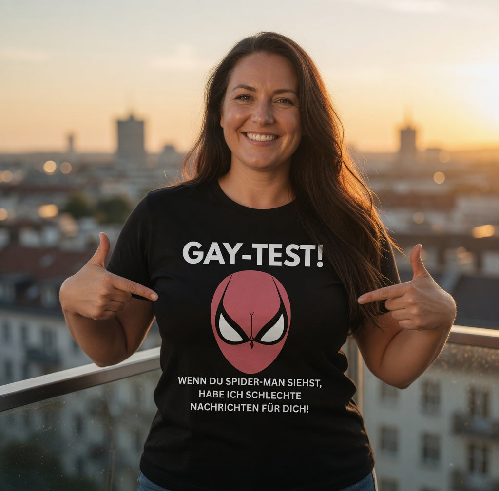 Gay Test wenn du Spider-Man siehst schlechte Nachrichten - Damen Premium Bio T-Shirt