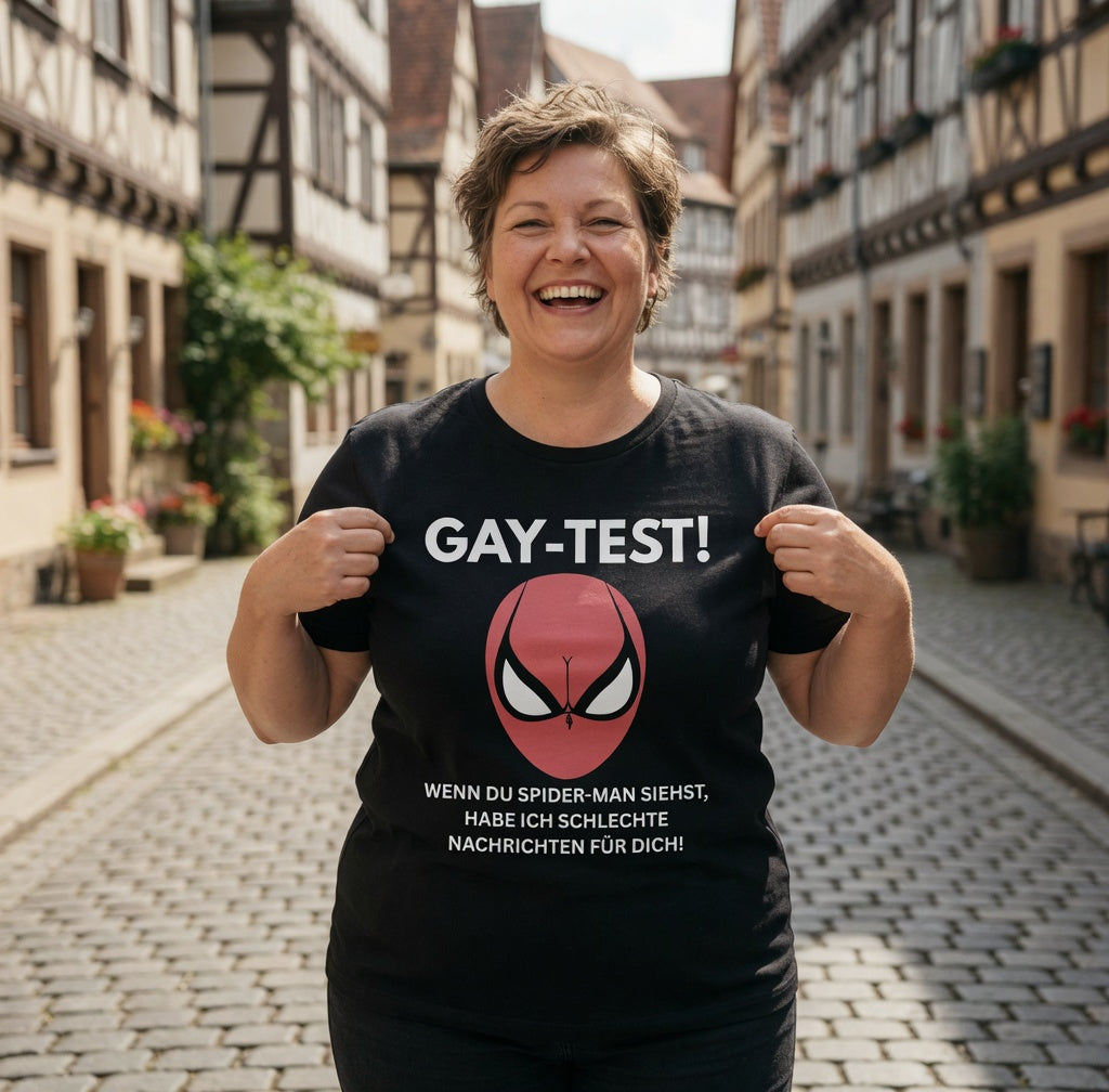 Gay Test wenn du Spider-Man siehst schlechte Nachrichten - Damen Premium Bio T-Shirt