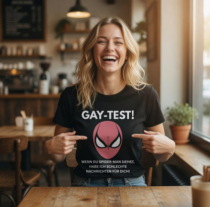 Gay Test wenn du Spider-Man siehst schlechte Nachrichten - Damen Premium Bio T-Shirt