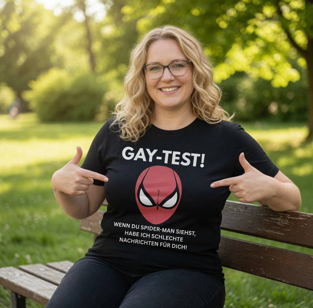 Gay Test wenn du Spider-Man siehst schlechte Nachrichten - Damen Premium Bio T-Shirt