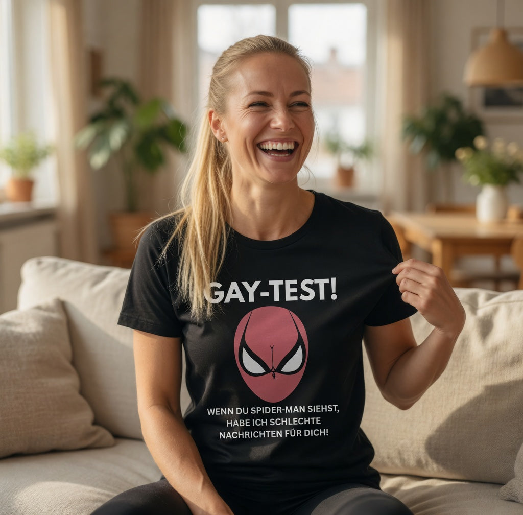 Gay Test wenn du Spider-Man siehst schlechte Nachrichten - Damen Premium Bio T-Shirt