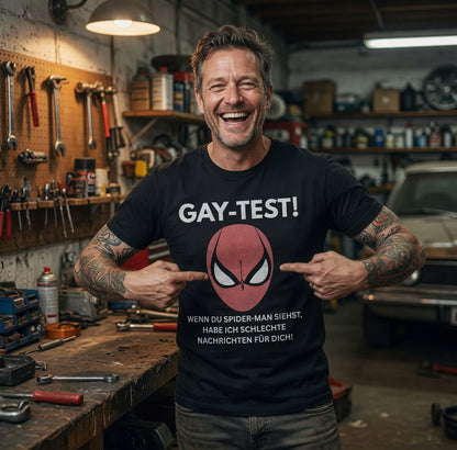 Gay Test wenn du Spider-Man siehst schlechte Nachrichten - Herren T-Shirt