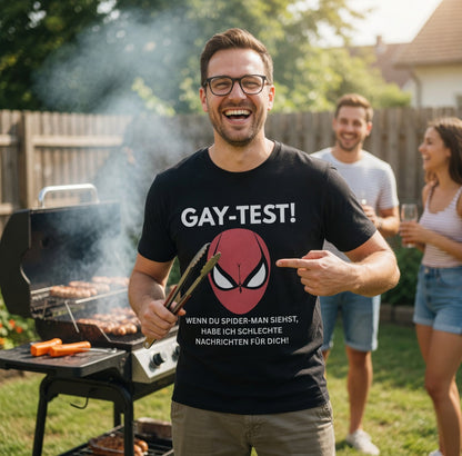 Gay Test wenn du Spider-Man siehst schlechte Nachrichten - Herren T-Shirt