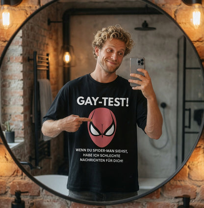 Gay Test wenn du Spider-Man siehst schlechte Nachrichten - Jack and Jones Oversize T-Shirt