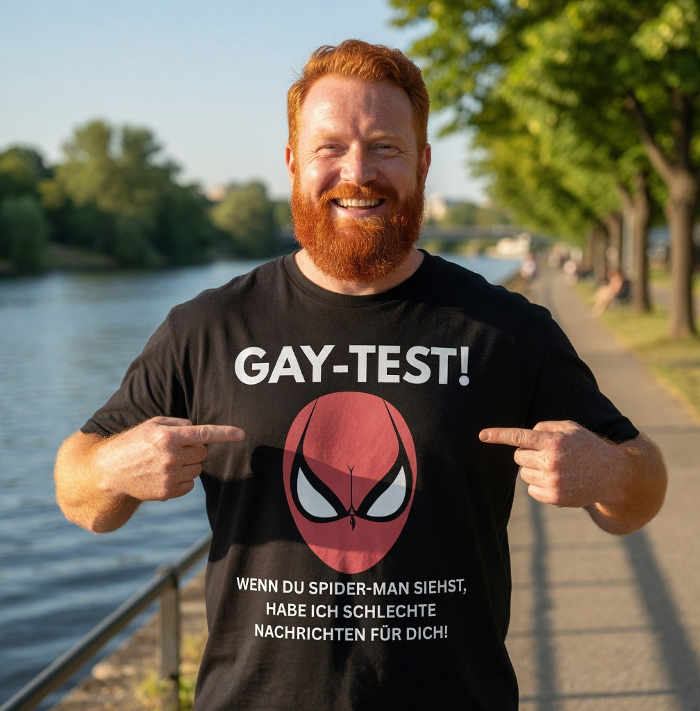 Gay Test wenn du Spider-Man siehst schlechte Nachrichten - Jack and Jones Oversize T-Shirt