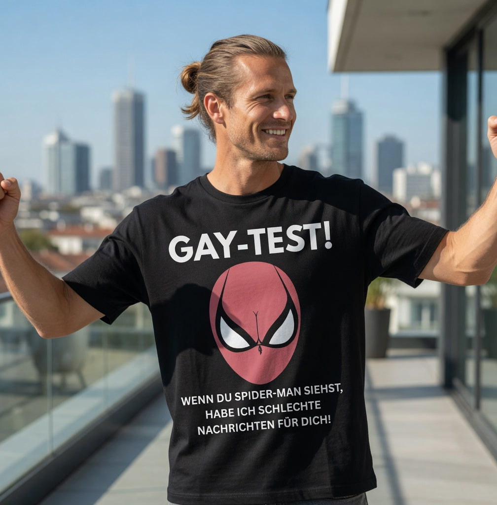 Gay Test wenn du Spider-Man siehst schlechte Nachrichten - Jack and Jones Oversize T-Shirt