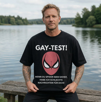 Gay Test wenn du Spider-Man siehst schlechte Nachrichten - Jack and Jones Oversize T-Shirt