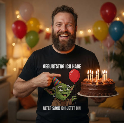 Geburtstag ich habe alter Sack ich jetzt bin Meister Yoda - Herren T-Shirt