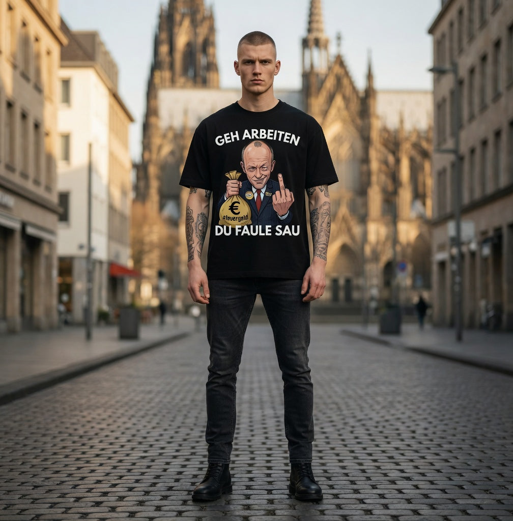 Geh arbeiten du faule Sau - Jack and Jones Oversize T-Shirt