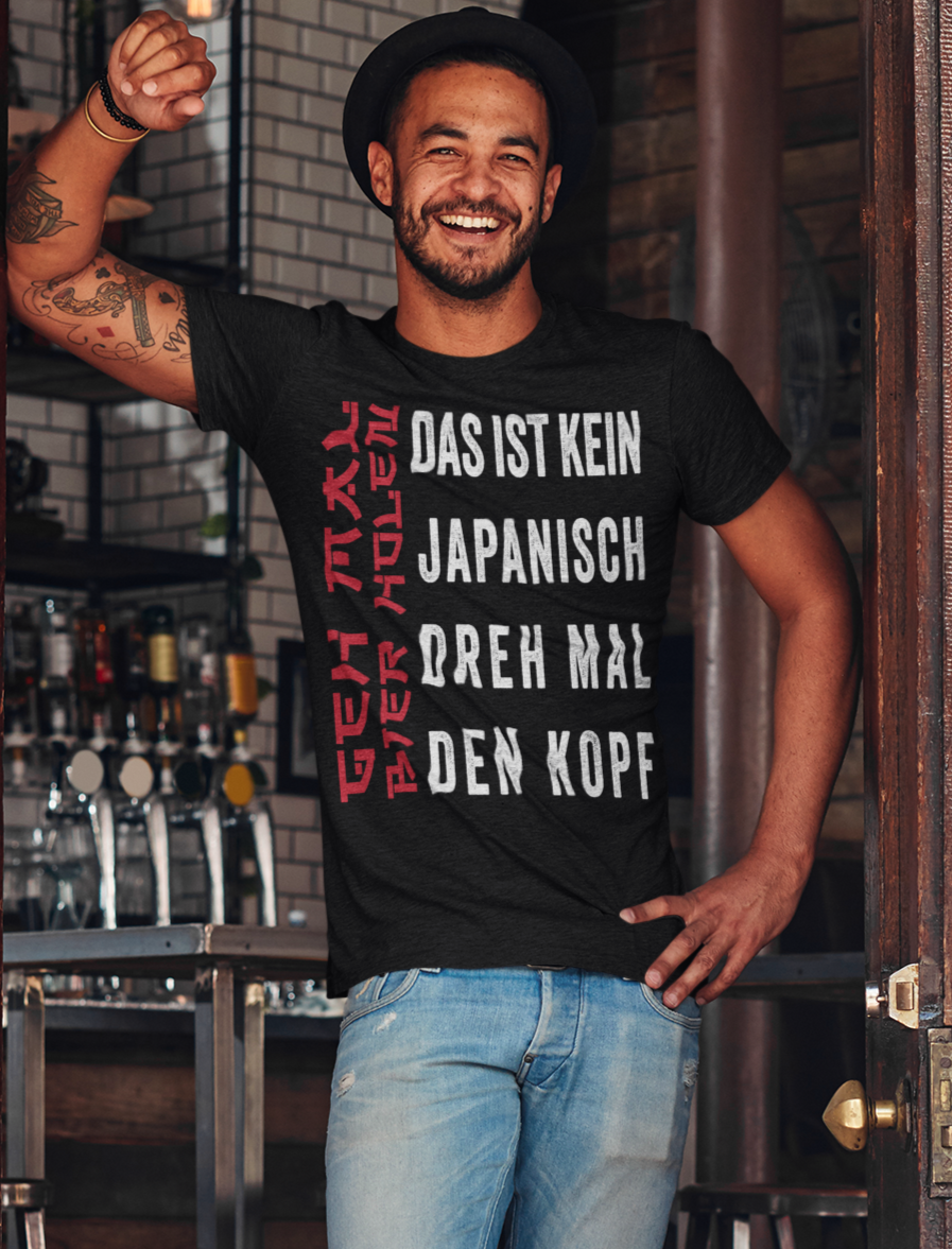 Geh mal Bier holen das ist kein Japanisch dreh mal den Kopf - Herren Premium Bio T-Shirt