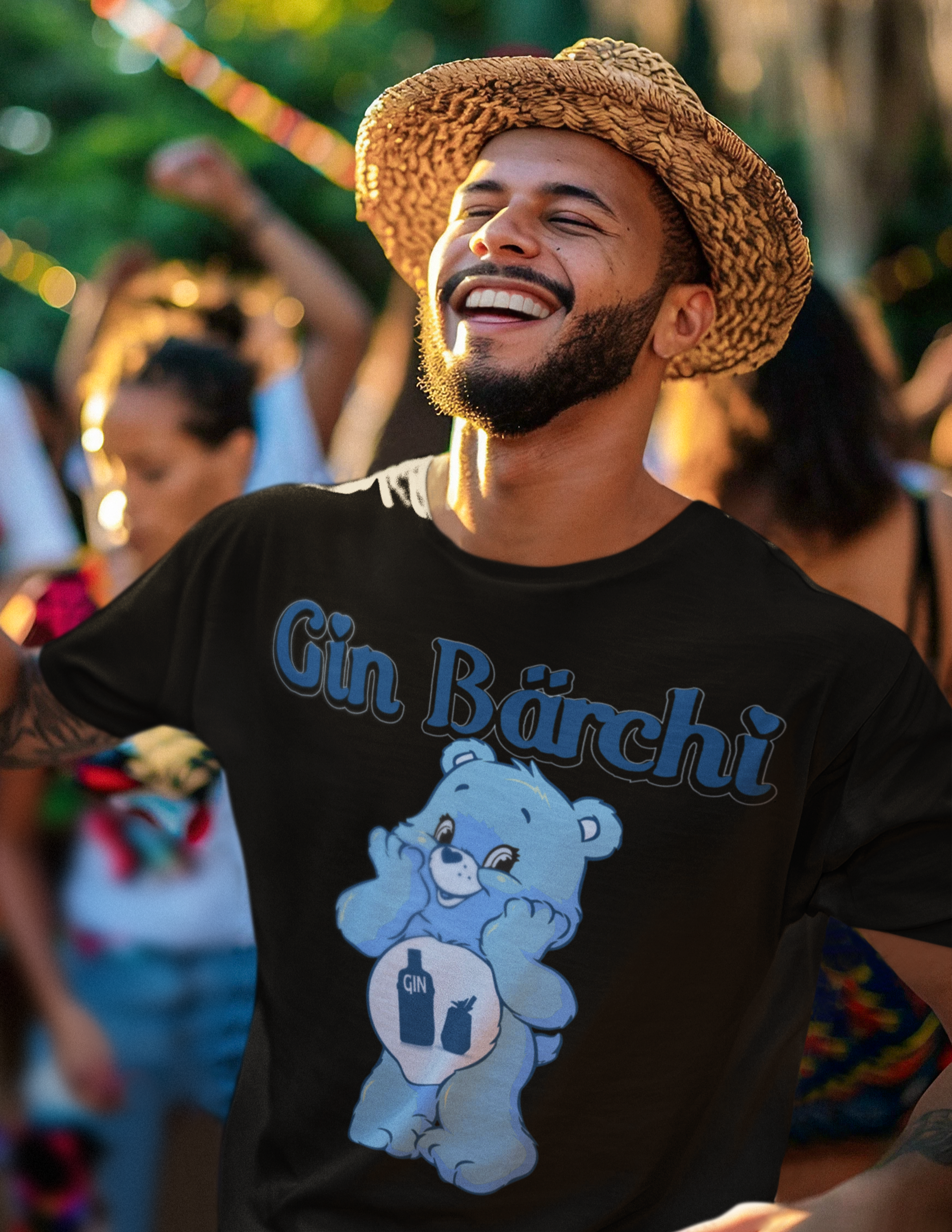 Gin Bärchi Glücksbärchi - Herren Premium Bio T-Shirt