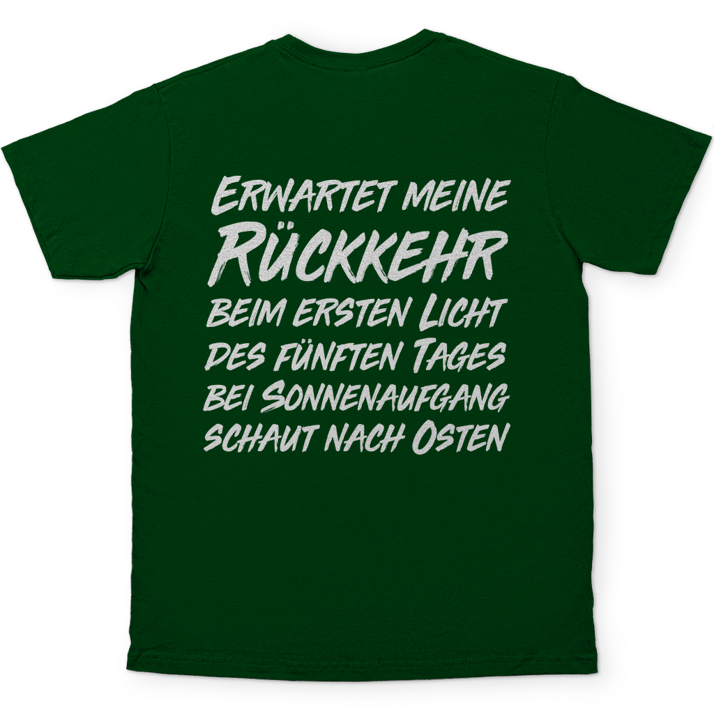 Gönndalf der Blaue Herren Shirt in Bottle Grün hinten