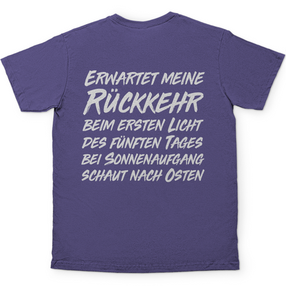 Gönndalf der Blaue Herren Shirt in Lila hinten