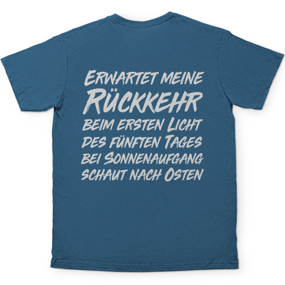 Gönndalf der Blaue Herren Shirt in Stein Blau hinten