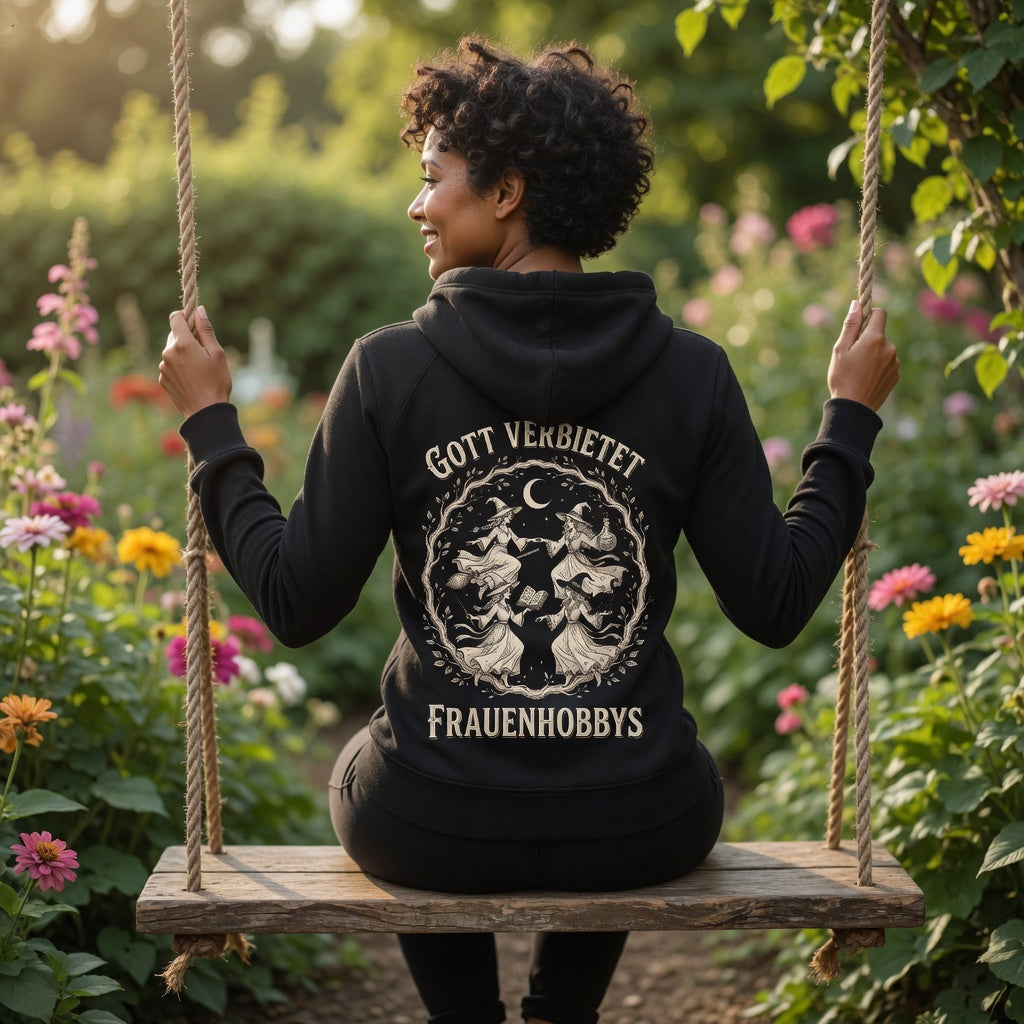 Gott verbietet Frauenhobbys Hexen - Damen Hoodie