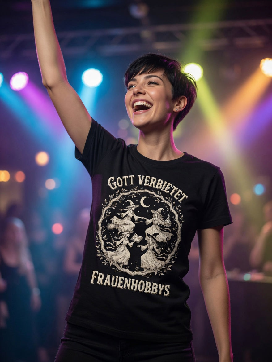 Gott verbietet Frauenhobbys Hexen - Damen Premium Bio T-Shirt