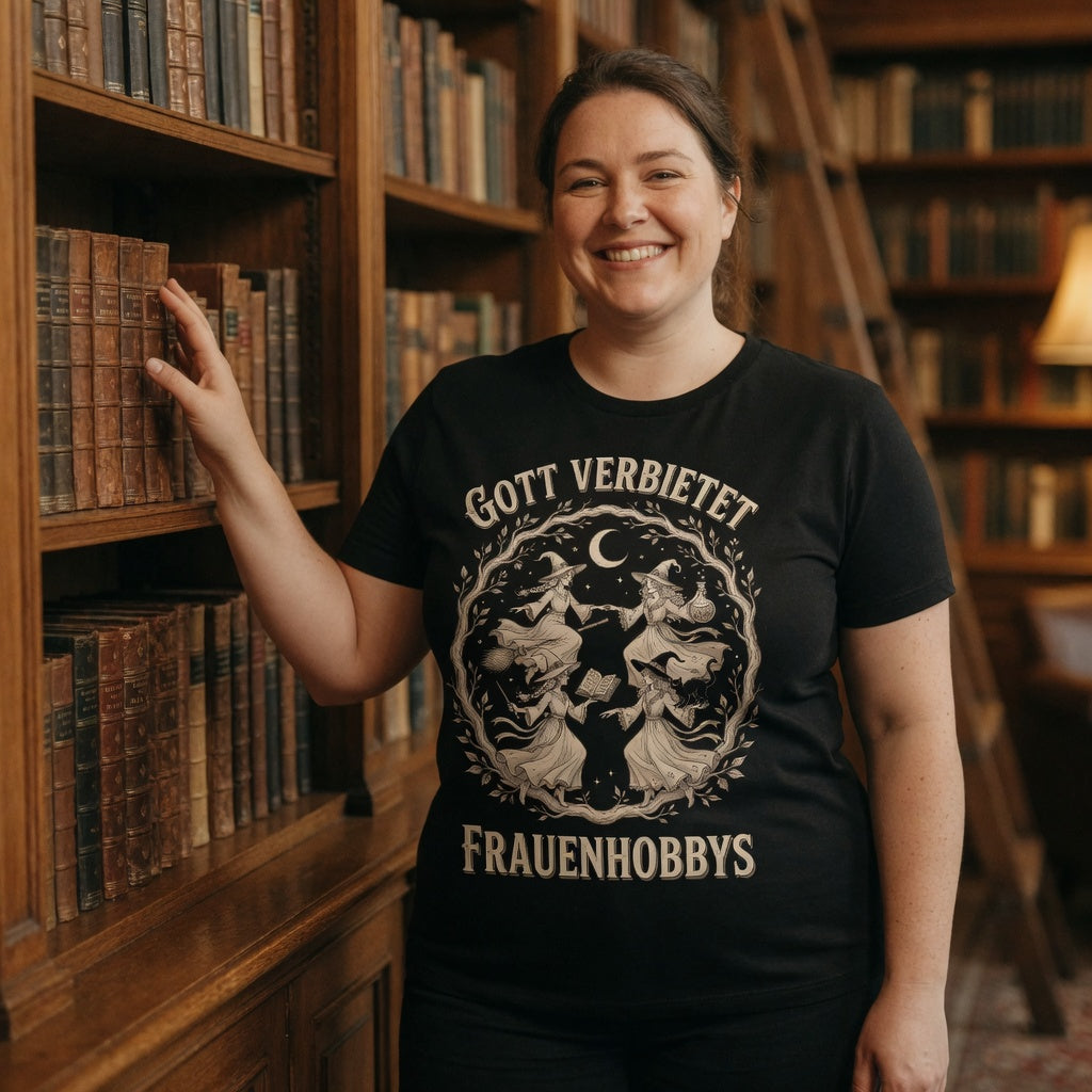 Gott verbietet Frauenhobbys Hexen - Damen T-Shirt