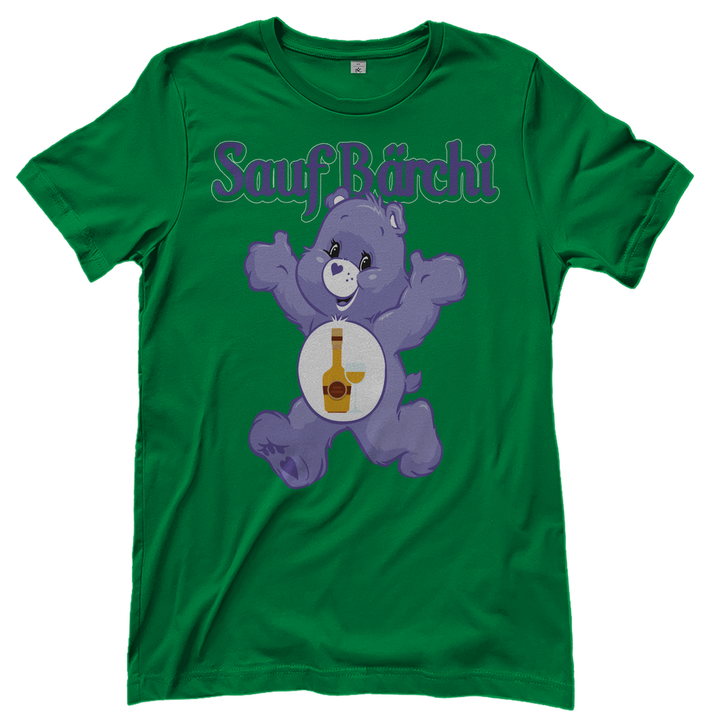 Sauf Bärchi - Glücksbärchi - Damenshirt Kelly Green