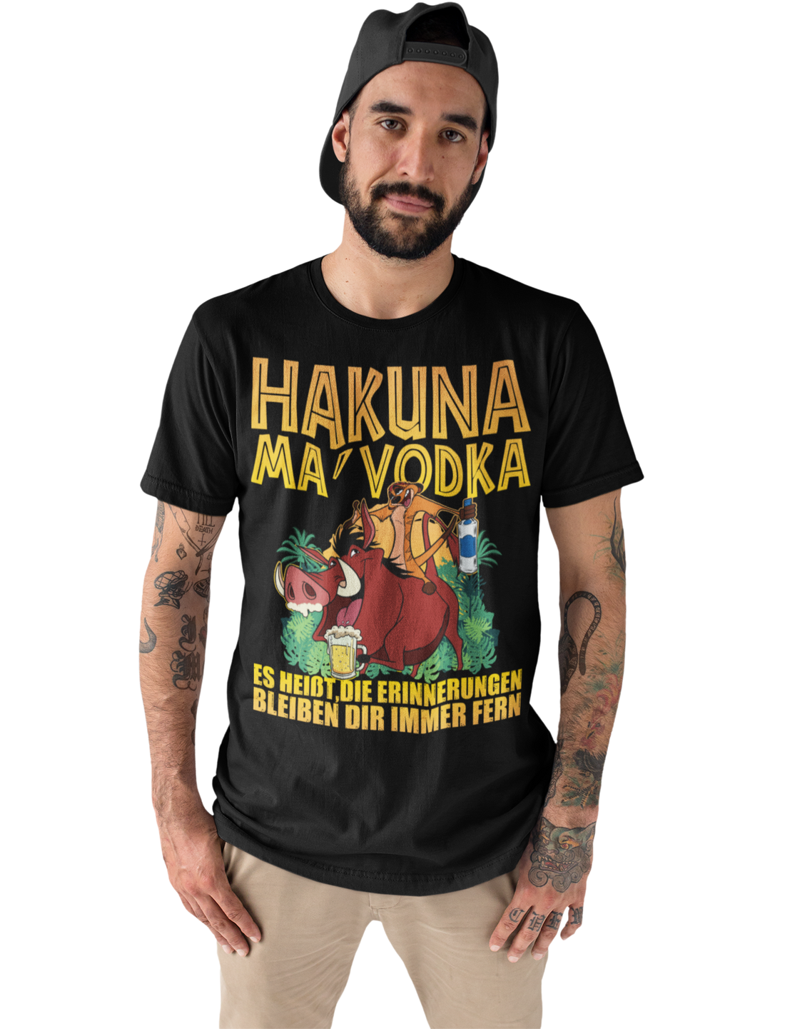 Hakuna Ma Vodka Timon und Pumbaa - Herren Premium Bio T-Shirt