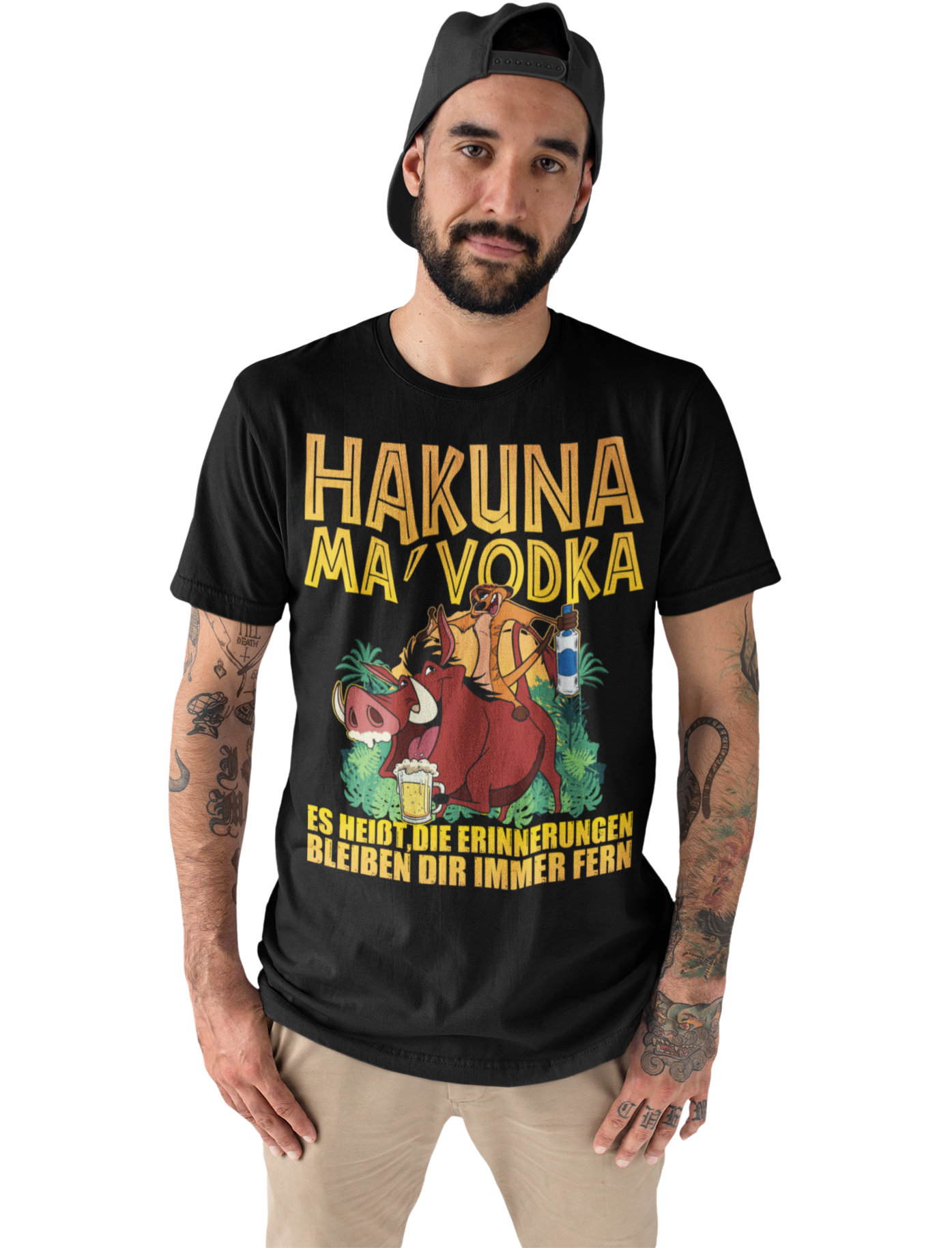 Hakuna Ma Vodka Timon und Pumbaa - Herren Premium Bio T-Shirt