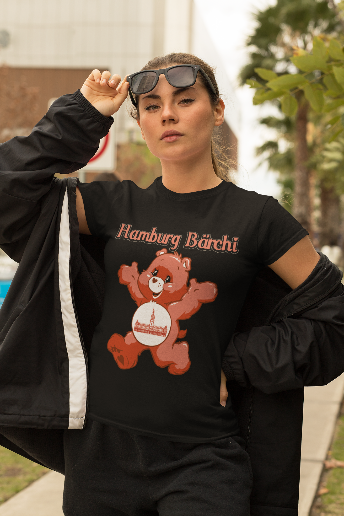 Hamburg Bärchi Glücksbärchi - Damen Premium Bio T-Shirt