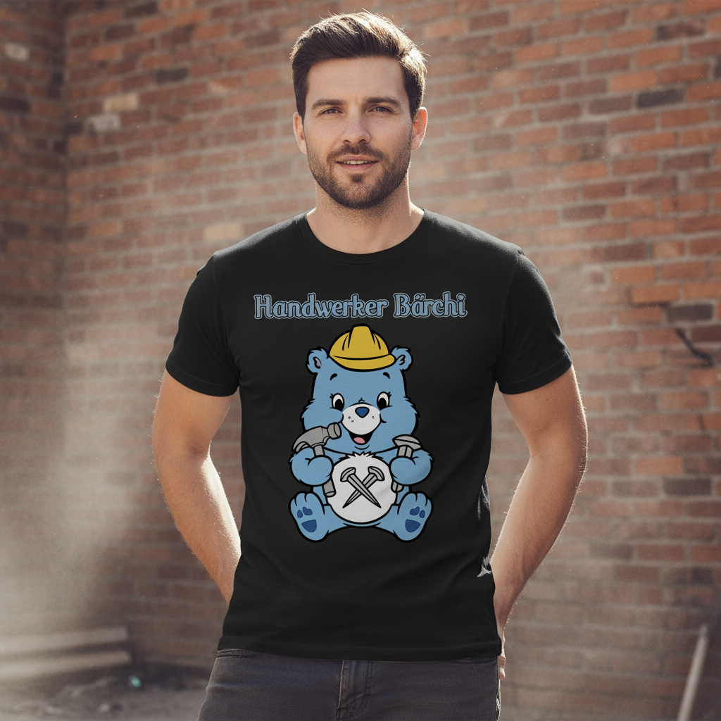 Handwerker Bärchi - Glücksbärchi - Herren T-Shirt