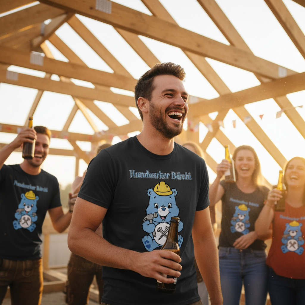 Handwerker Bärchi - Glücksbärchi - Herren T-Shirt