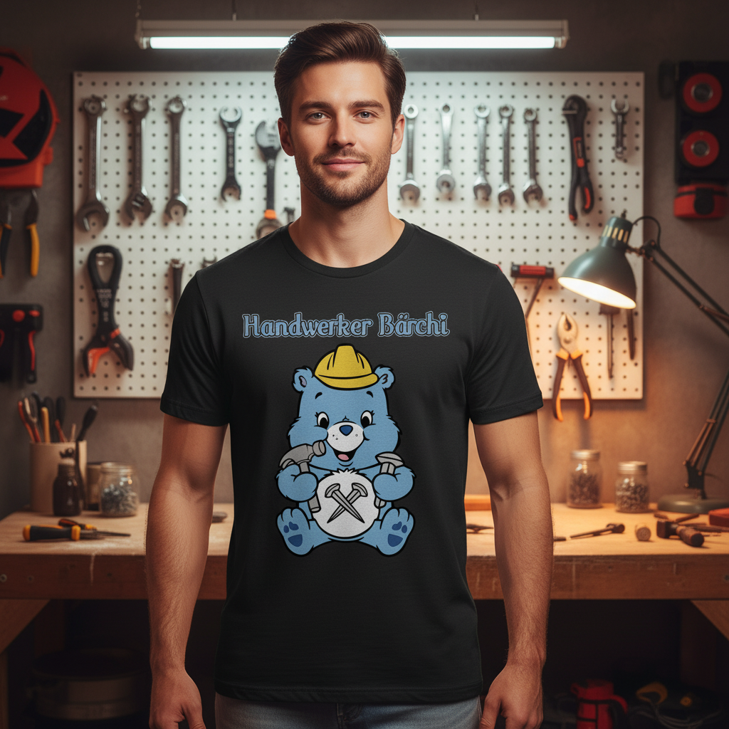 Handwerker Bärchi - Glücksbärchi - Herren T-Shirt