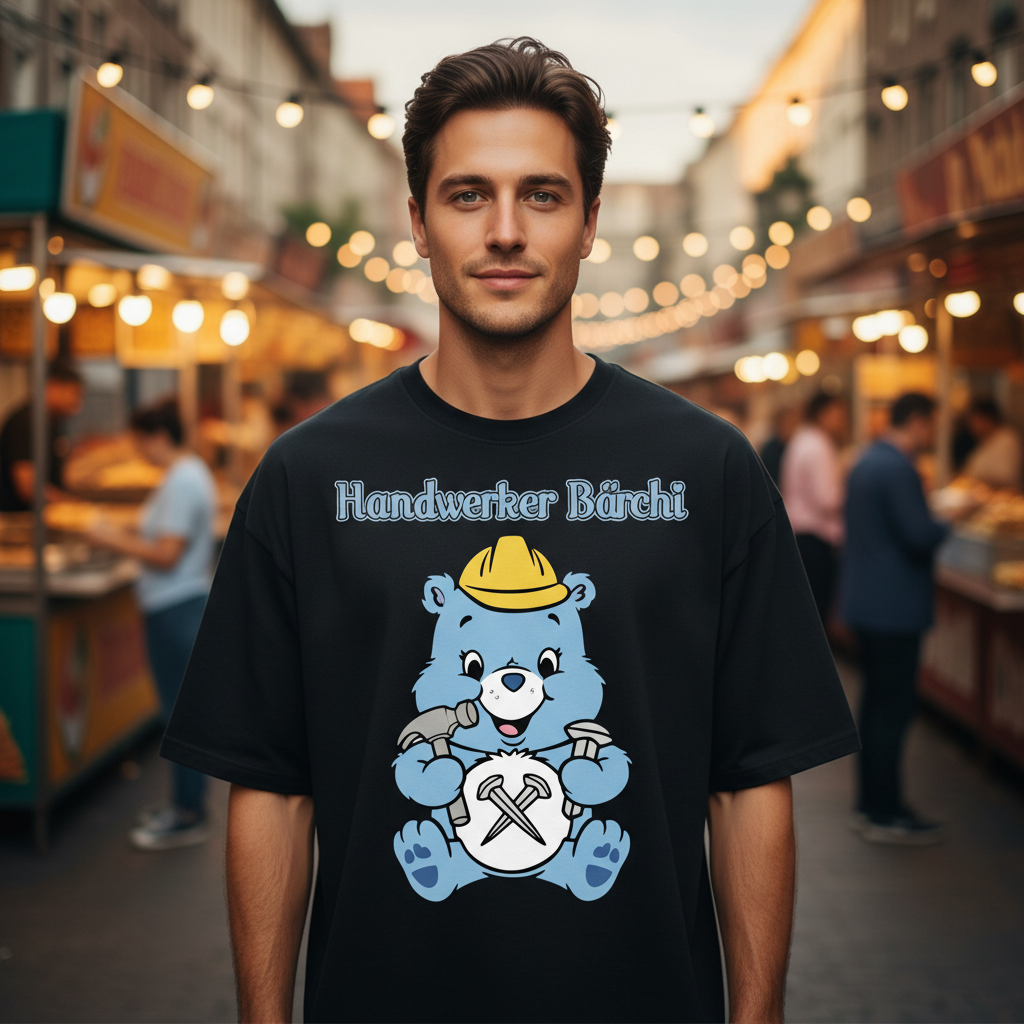 Handwerker Bärchi - Glücksbärchi - Jack and Jones Oversize T-Shirt