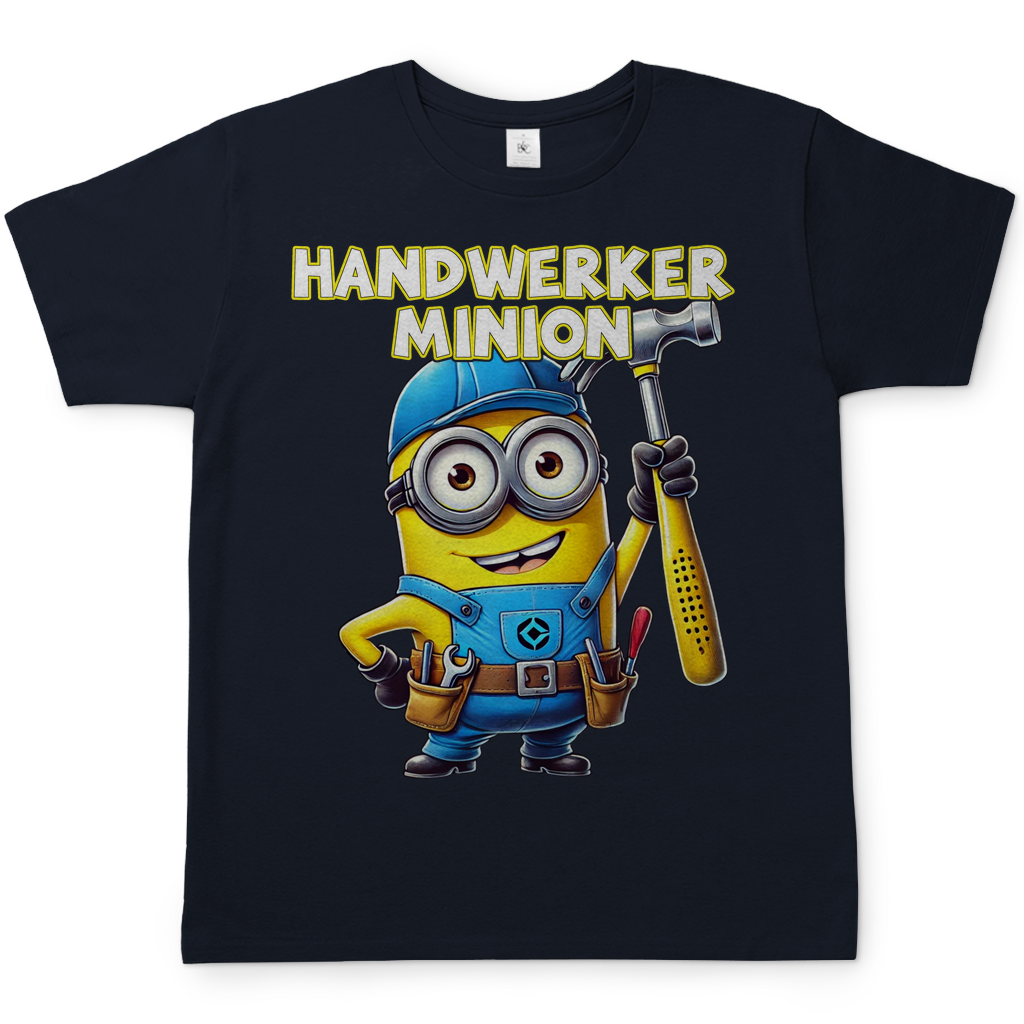 Handwerker Minion - Herren Shirt in navy blue