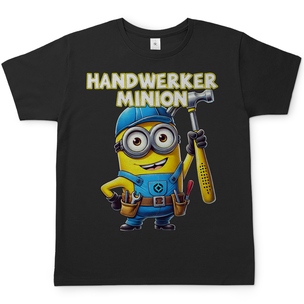 Handwerker Minion - Herren Shirt in schwarz