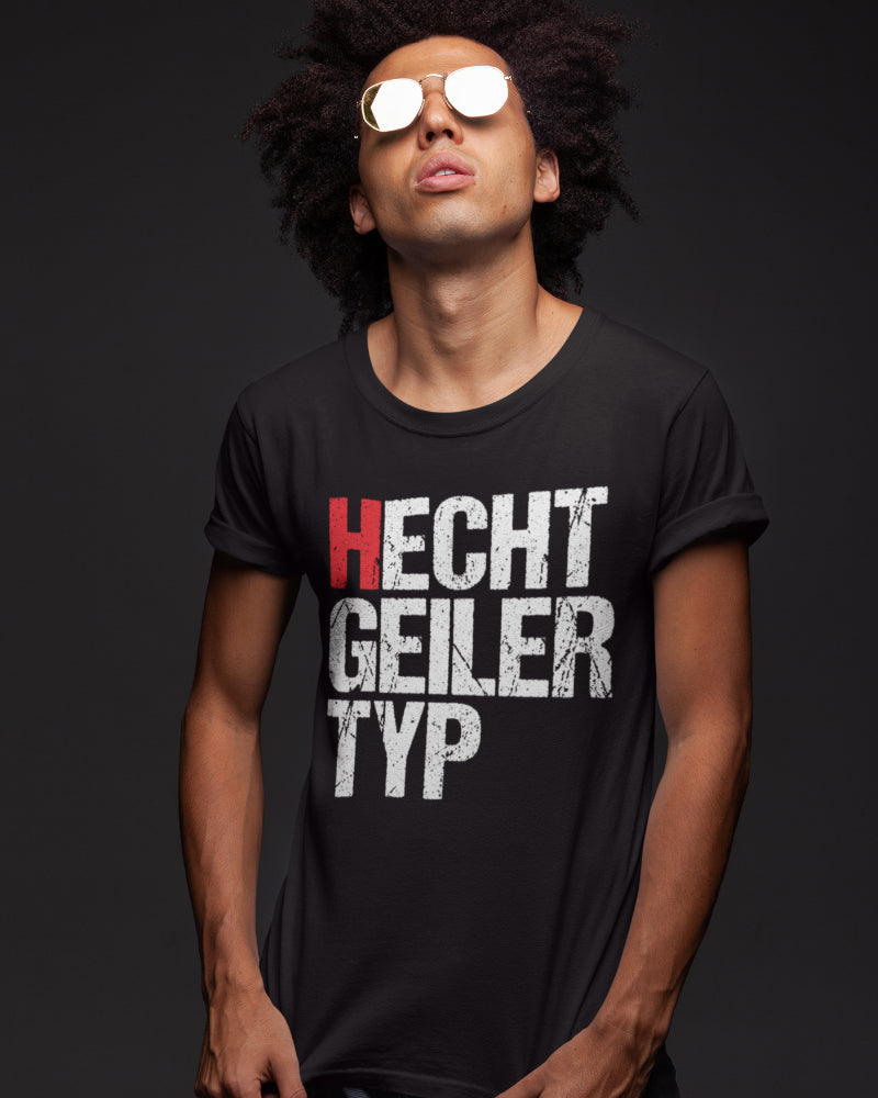 Hecht geiler Typ Shirt Männer – Lustiges Angeln Funshirt für Angler und Fischer
