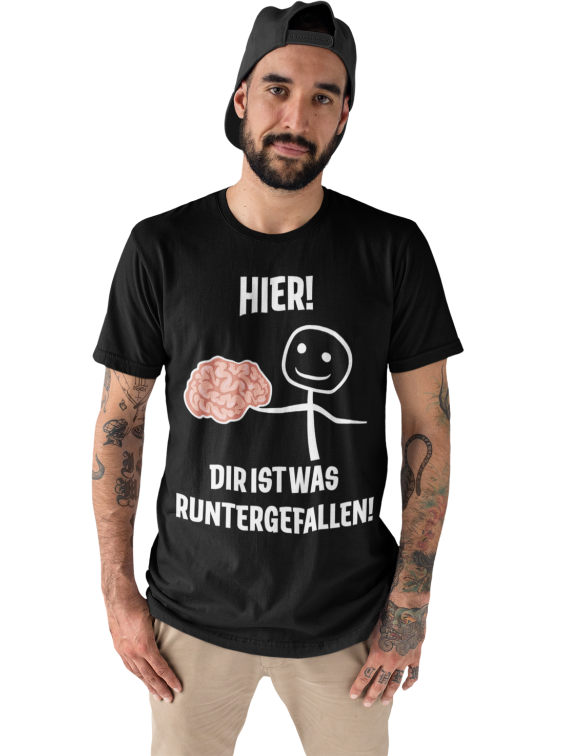Hier! Dir ist was runtergefallen! - Herren Premium Bio T-Shirt