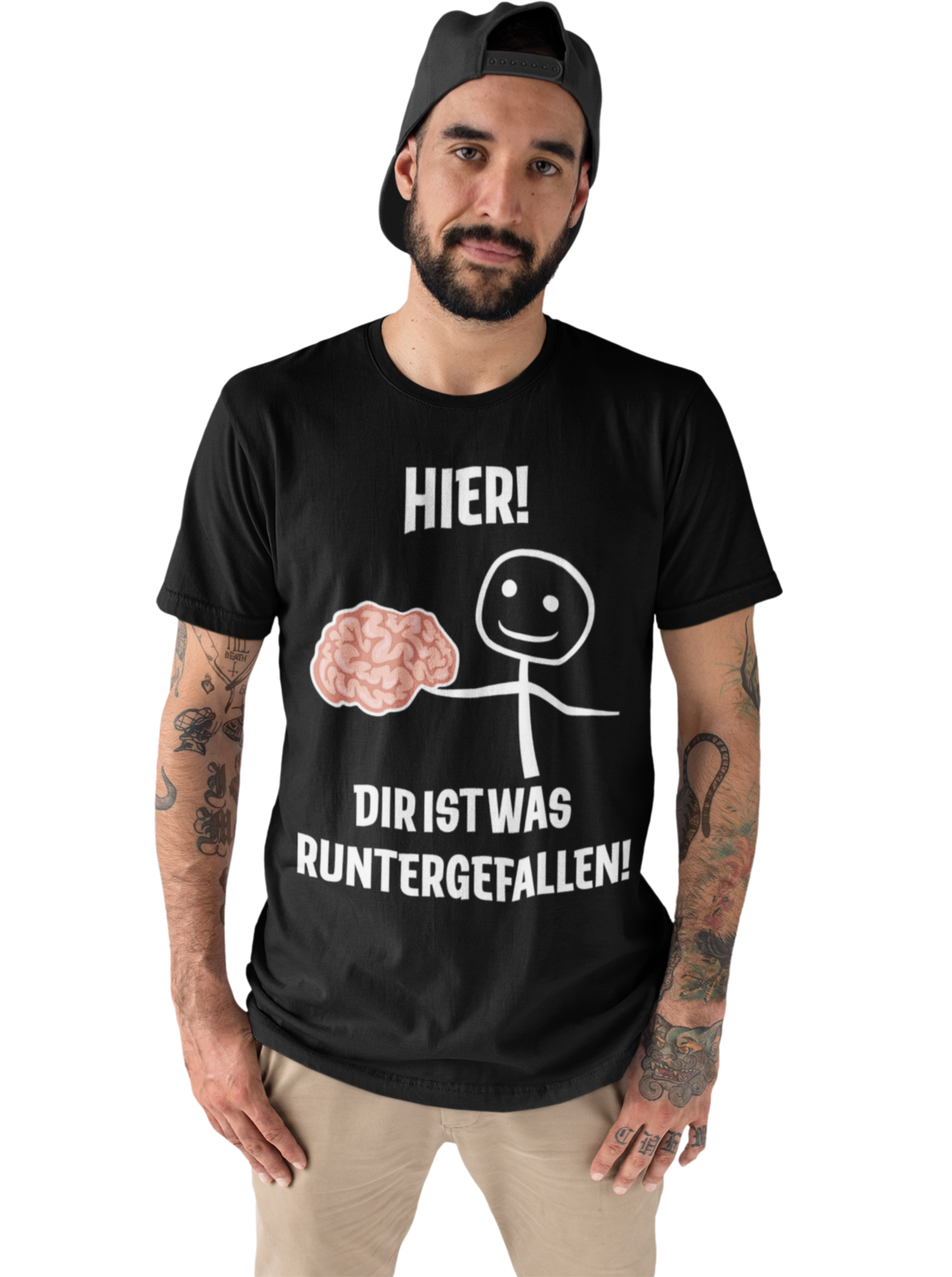 Hier! Dir ist was runtergefallen! - Herren Premium Bio T-Shirt