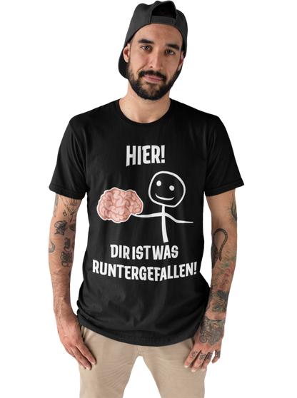 Hier! Dir ist was runtergefallen! - Herren Premium Bio T-Shirt