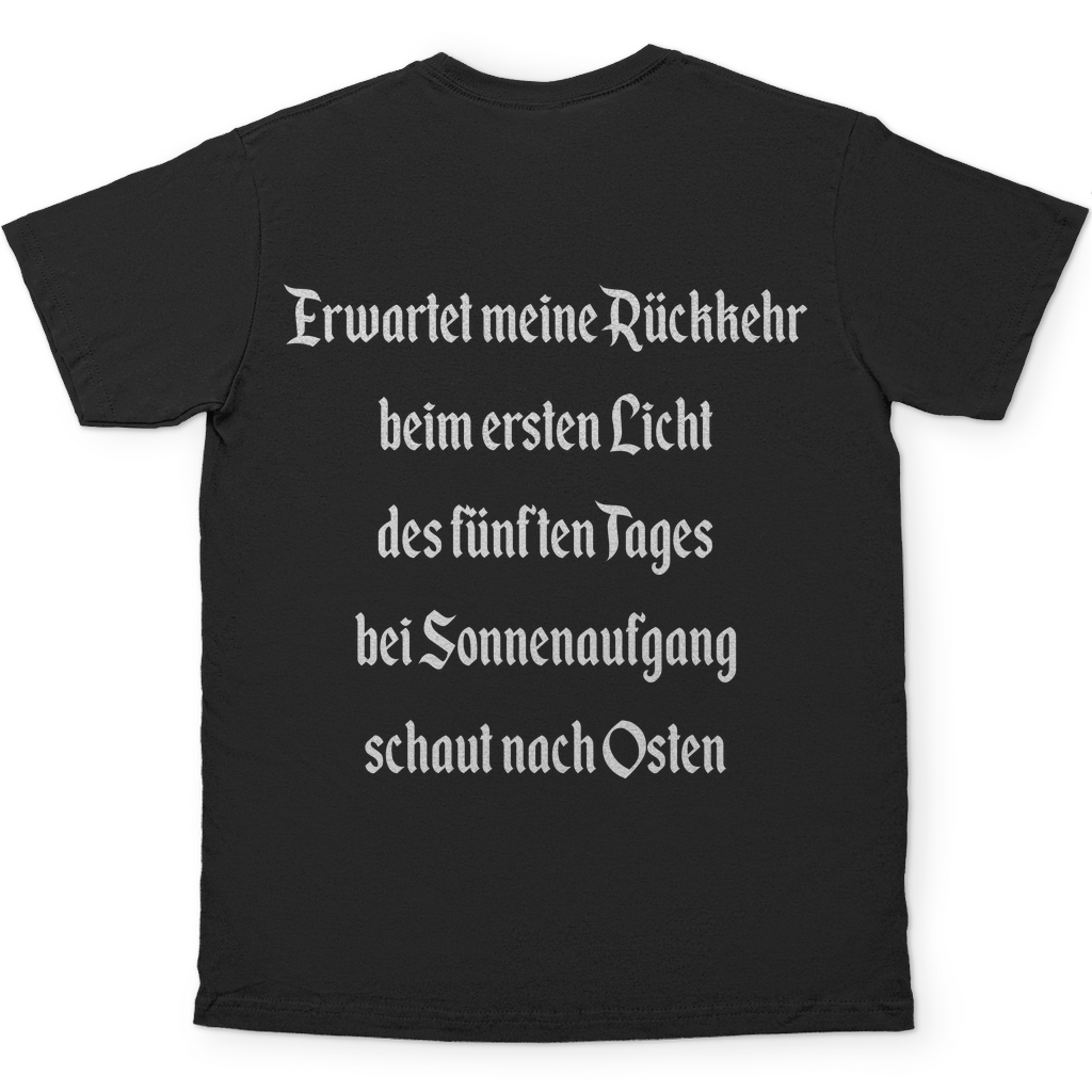 Ich gehe jetzt Bier trinken Herren Shirt in Schwarz hinten