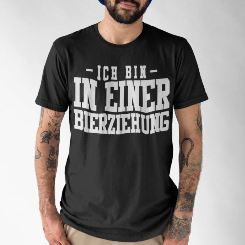 Lustiges Bier Shirt Männer – Ich bin in einer Bierziehung Spruch T-Shirt