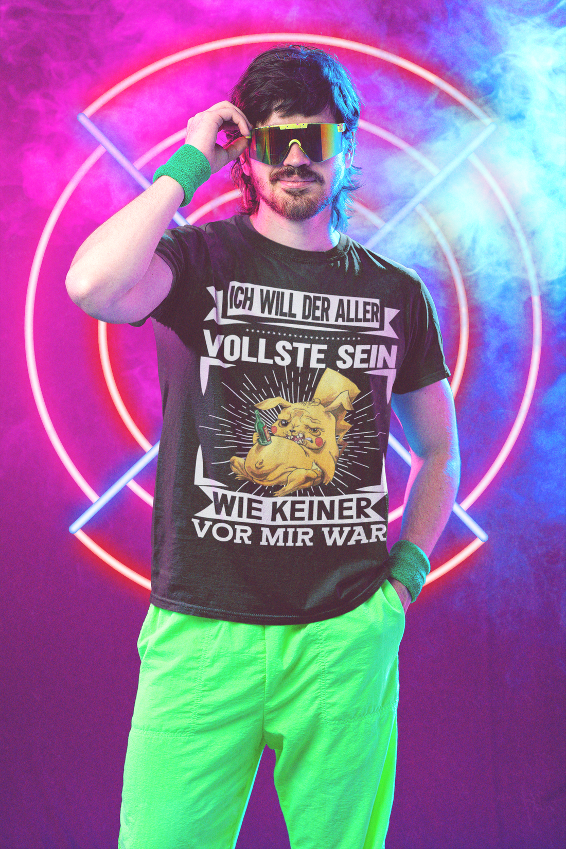Lustiges Herren Partyshirt Anime Sauf Spruch Vollste sein wie keiner vor mir war